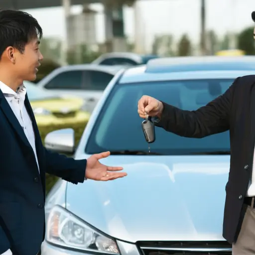 我把我的车以600英镑卖给了他。