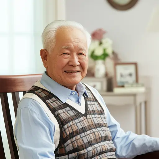 我爷爷年纪相当大了。