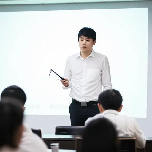 演示期间，他的大脑一片空白，他失去了思路。