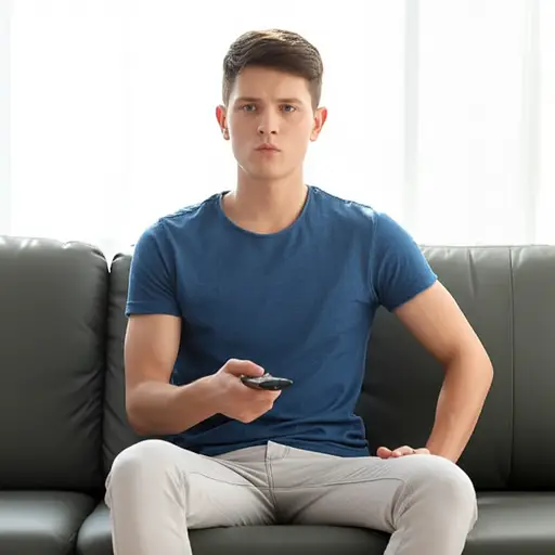 我试着不要养成整天看电视的习惯。