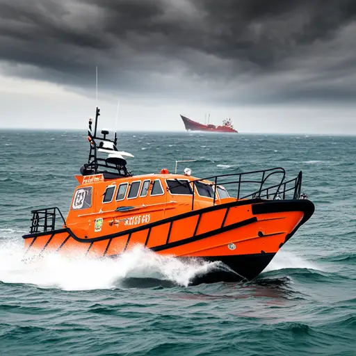 救生艇每月执行多次救援。