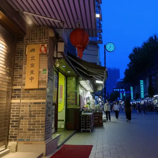 商店一直开到晚上八点。