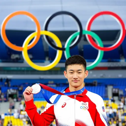 对于这样一位年轻运动员来说，奥运银牌是一项非凡的成就。
