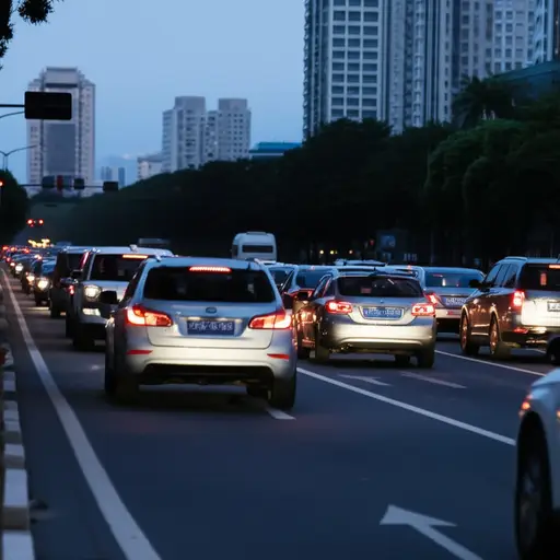 高峰时段的交通总是非常拥堵。