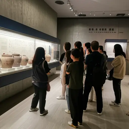 博物馆的导游给我们做了一个非常有趣的讲座。