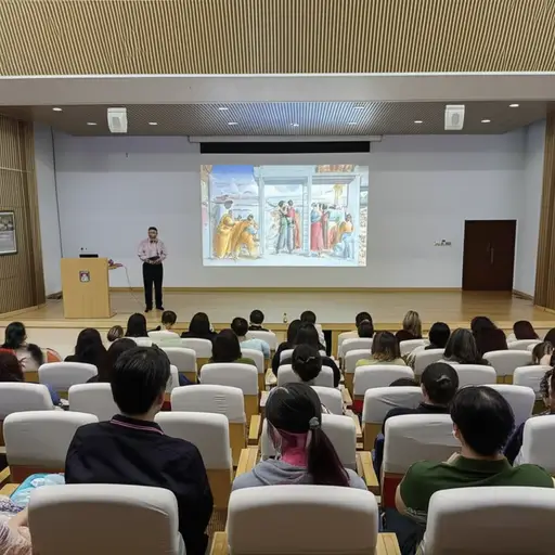 我们去听了一个关于意大利艺术的讲座。