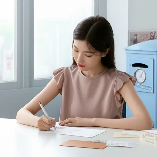 明天是我朋友的生日，所以我必须给她寄张贺卡。