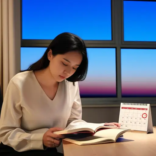 她的考前复习明天开始。