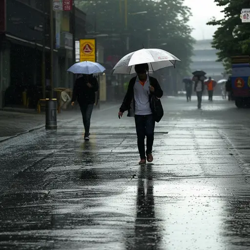过去一周的天气一直很糟糕。