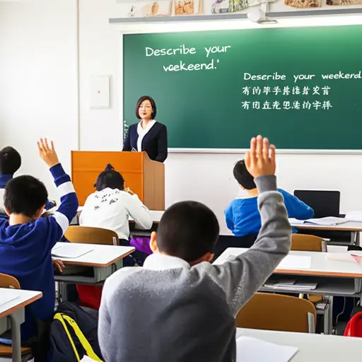老师让我们描述一下我们的周末。