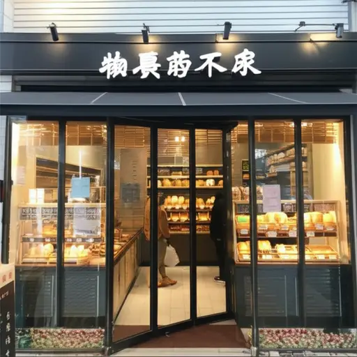 街角店的面包师早上总有新鲜的面包。
