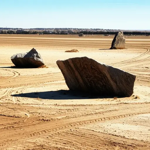 巨大的石头如何从数百英里外运到这里，仍然是个谜。