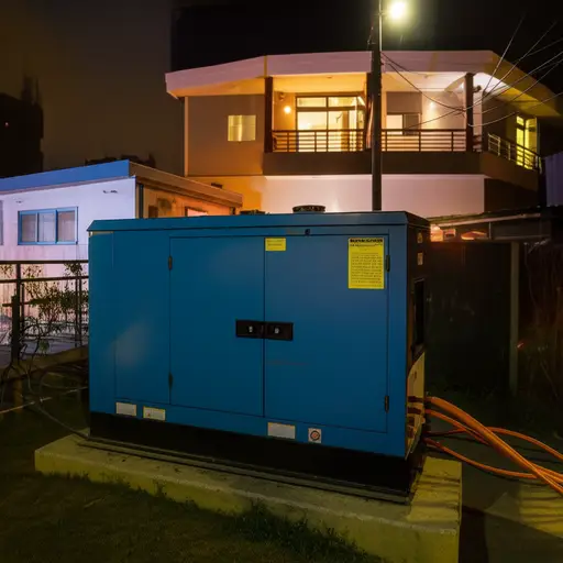 发电机在停电时提供备用电力。