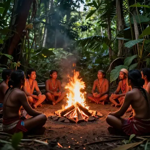 这个仪式包含了该古老部落特有的 rituals（仪式）。