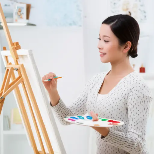 她开始画画是为了乐趣。