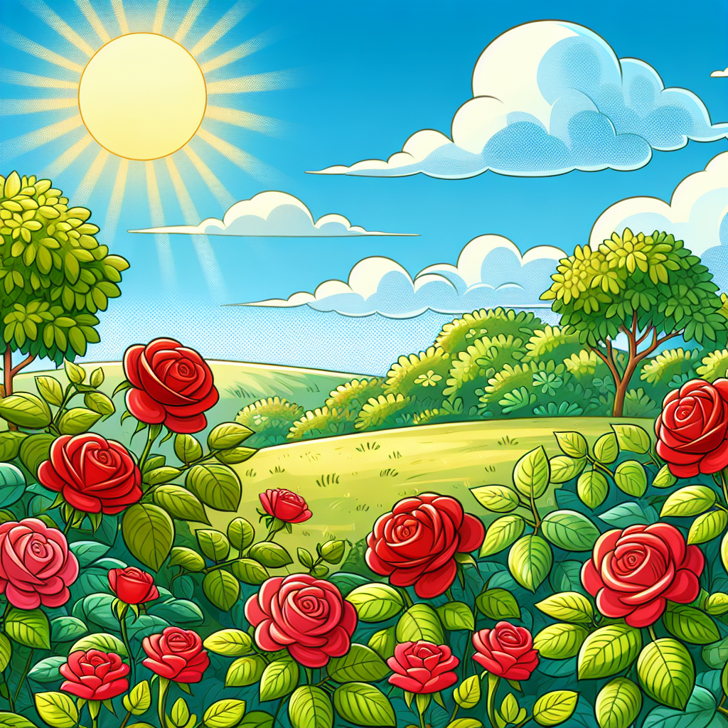 玫瑰是红色的。