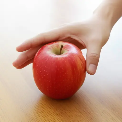 请拿一个苹果。