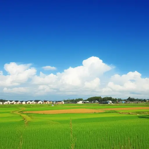 他住在乡下的某个地方。
