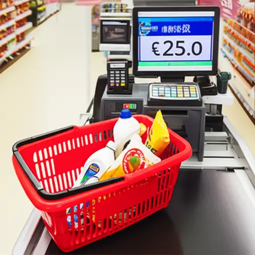 您的购物总额是25英镑。