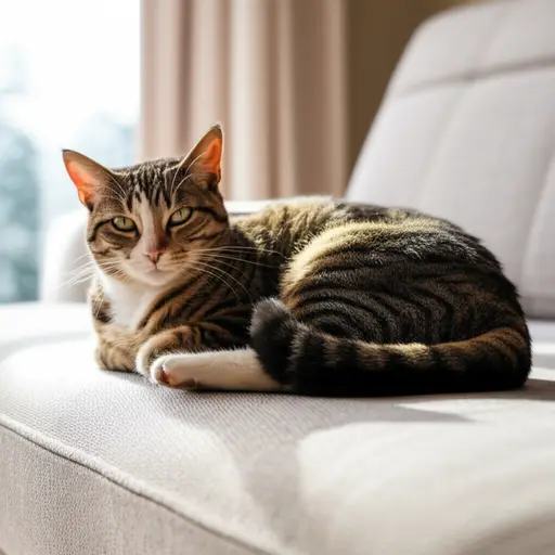 猫喜欢待在房子里面。