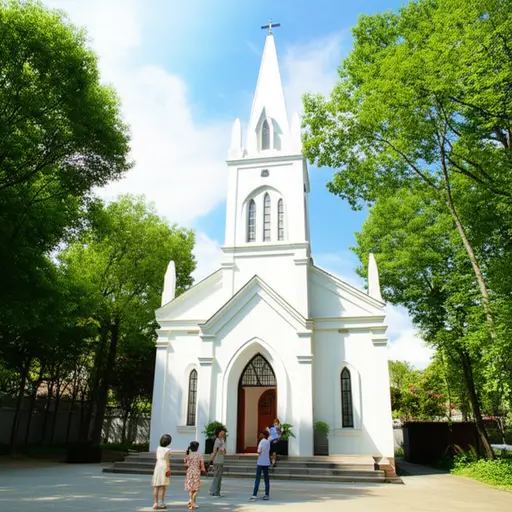 我的家人大多每个星期天都去同一座教堂。