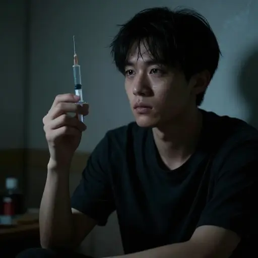 他后来对海洛因上瘾了。