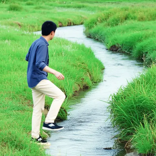 你能跳过这条小溪吗？