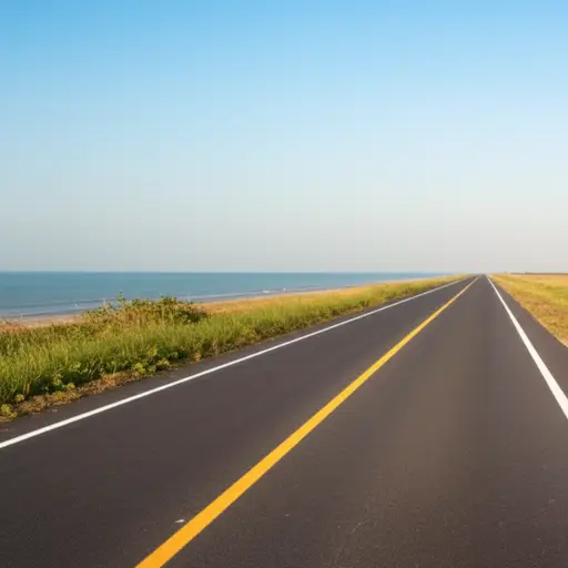 离海滩大约两英里。