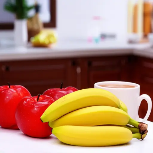 我早餐喜欢吃些水果，比如苹果和香蕉。