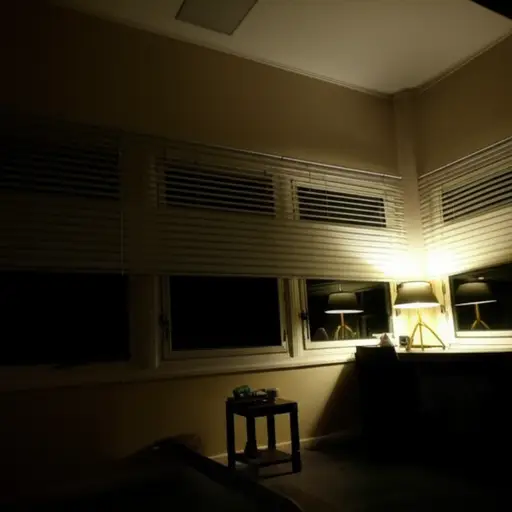 停电了，房子里一片黑暗。