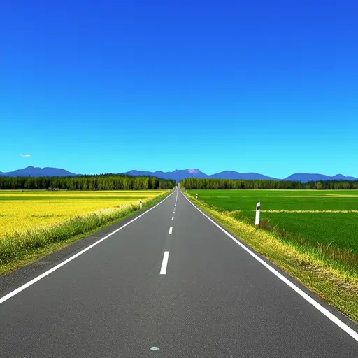 这条路向北通向佛蒙特州。