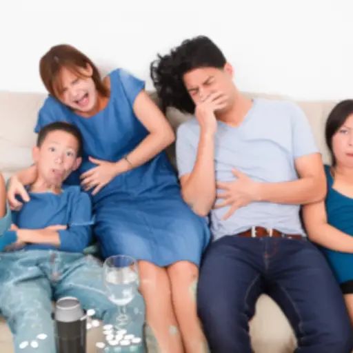 全家都食物中毒了。