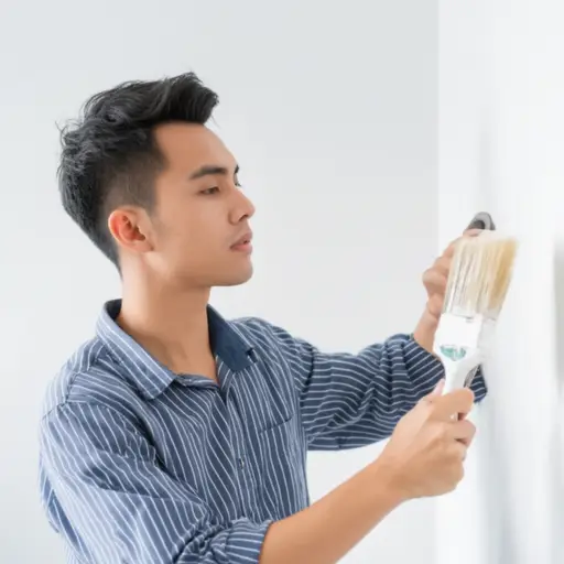 我想把我的卧室刷成白色。