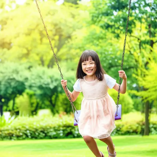 她有一个快乐的童年。