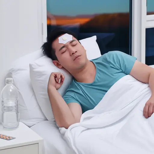 如果你发烧了，应该休息并多喝水。