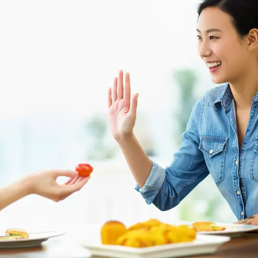 不用了，谢谢，我不饿。