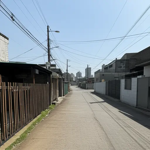 我住在一个小城市里。