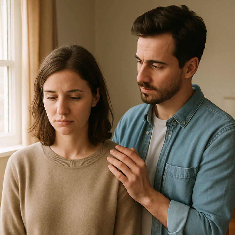 他轻轻拍了拍我的肩膀。