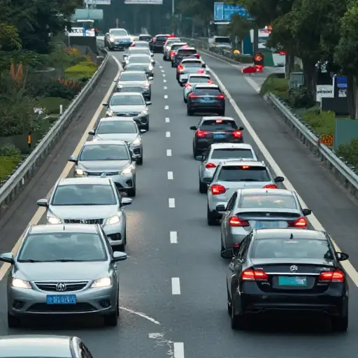 这条高速公路上总是交通拥堵。