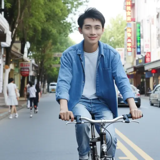 自行车是一种非常方便的出行方式。