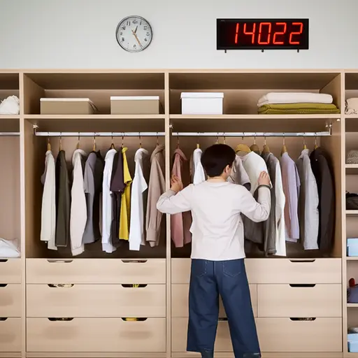 我昨天穿衣服花了十分钟。