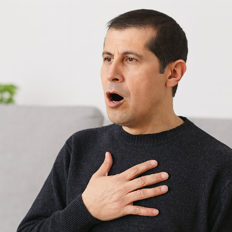 他听到这消息惊讶得倒抽了一口气。