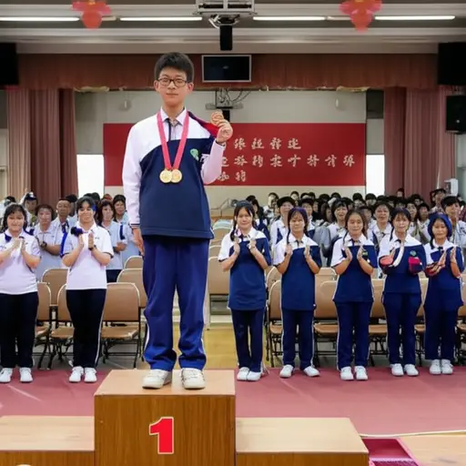 我在拼写比赛中获得了第三名。