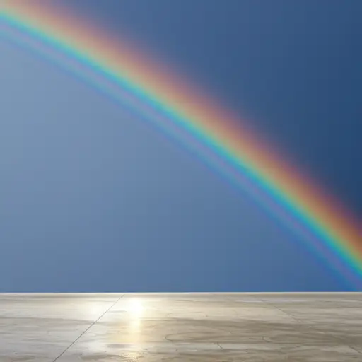 终于，雨停了，太阳出来了。