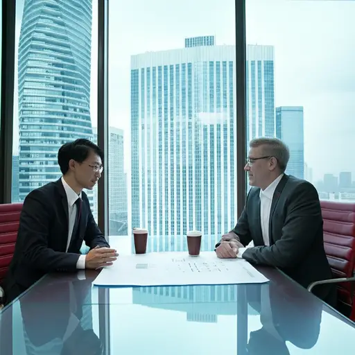 公司正在与一位潜在买家商谈购买商业地产。