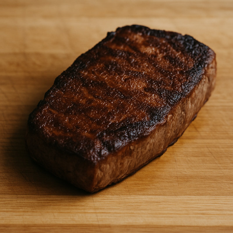 烹饪好后让牛排静置几分钟。