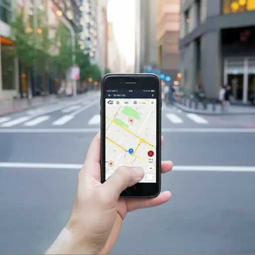 我使用在线地图来指路。