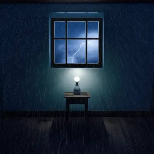 外面的暴风雨只让屋内的寂静显得更加深沉。