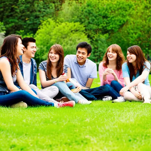 和朋友们在一起让我感到很自在。