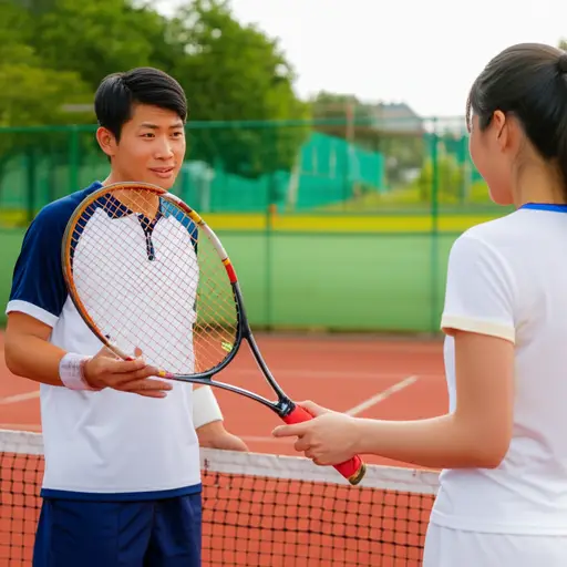 你能借我一个球拍吗？我的坏了。